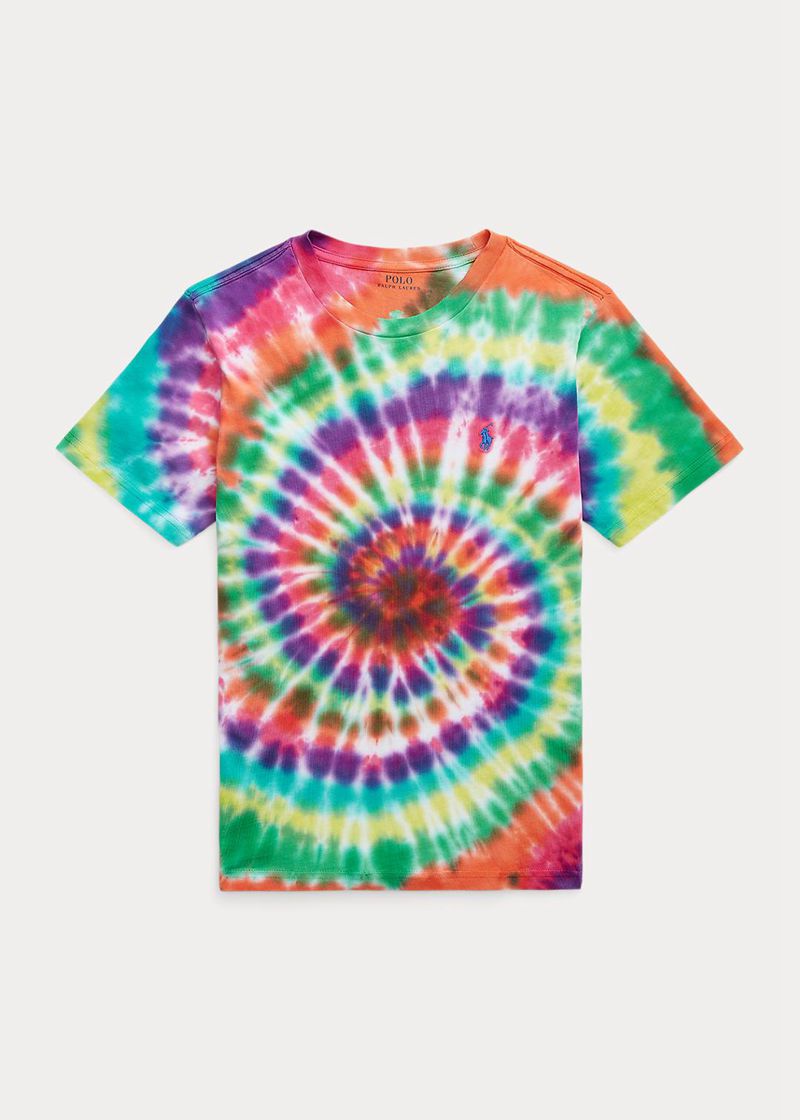 ラルフ ローレン T シャツ ボーイ カラー 6-14 年 Tie-dye コットン ジャージー BOZLM8653